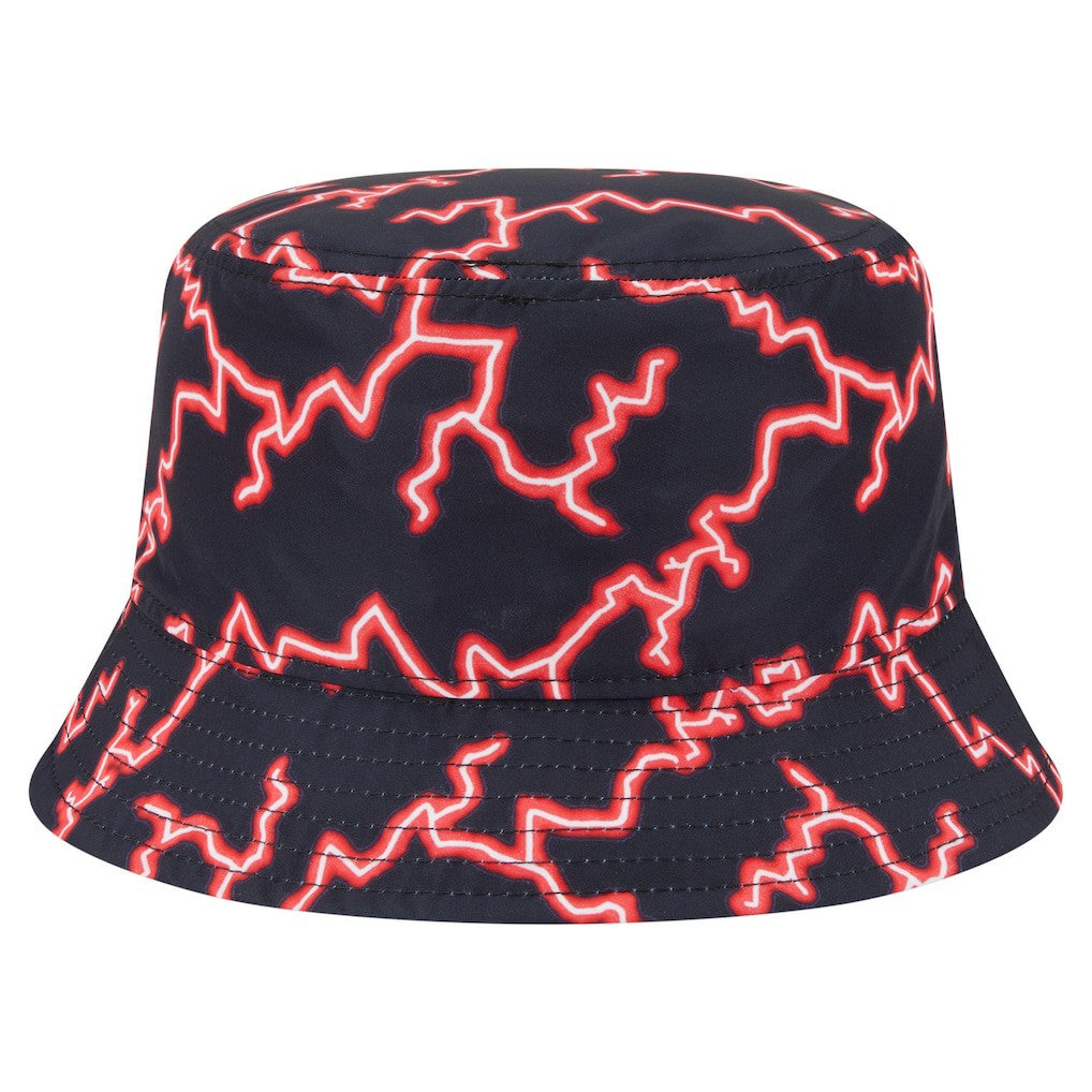 Black/Light Blue Chicago Bulls Summer Sun and Storm Reversible Bucket Hat | NBA