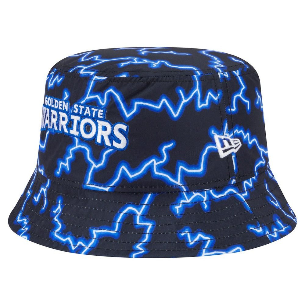 Black/Light Blue Golden State Warriors Summer Sun and Storm Reversible Bucket Hat sale | NBA