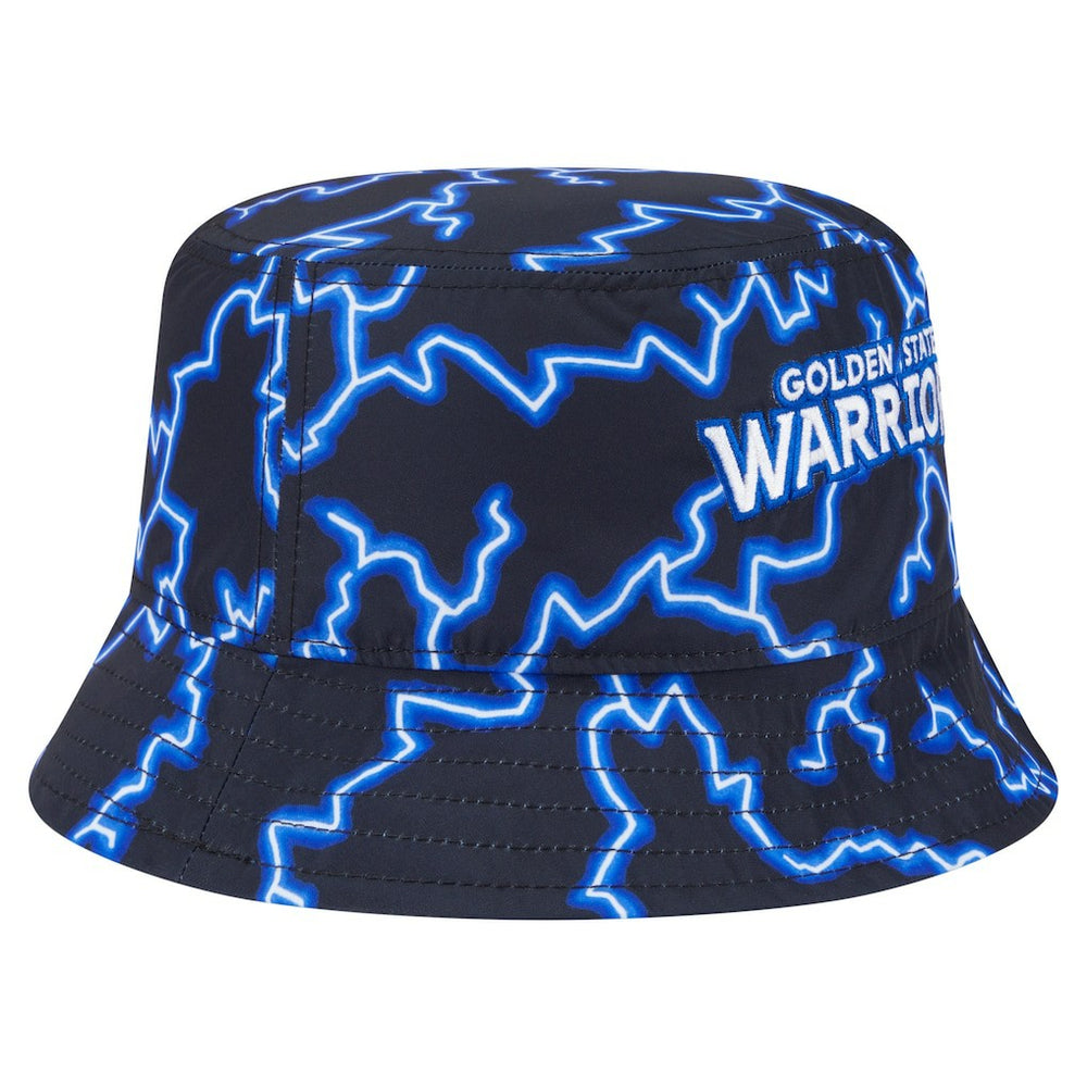 Black/Light Blue Golden State Warriors Summer Sun and Storm Reversible Bucket Hat sale | NBA