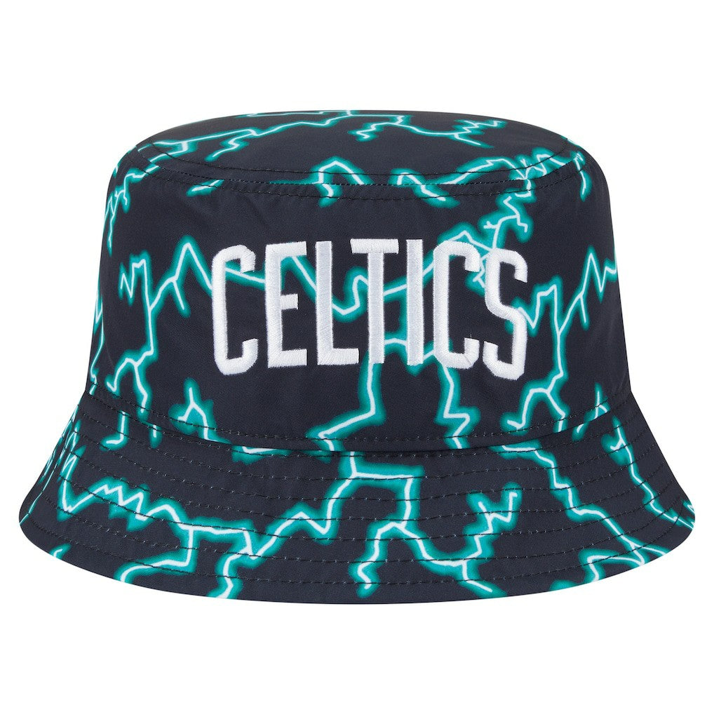Black/Light Blue Boston Celtics Summer Sun and Storm Reversible Bucket Hat | NBA