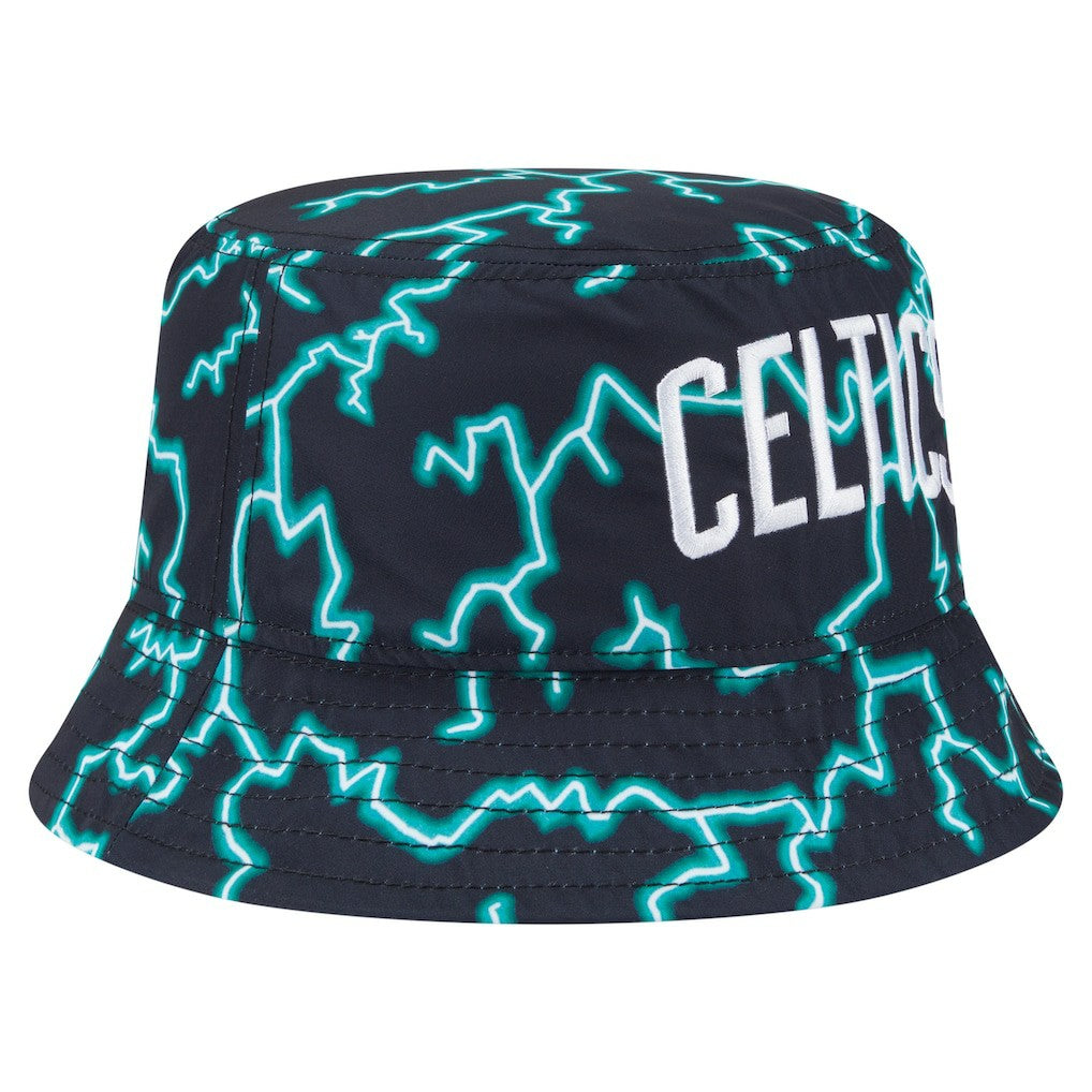 Black/Light Blue Boston Celtics Summer Sun and Storm Reversible Bucket Hat | NBA