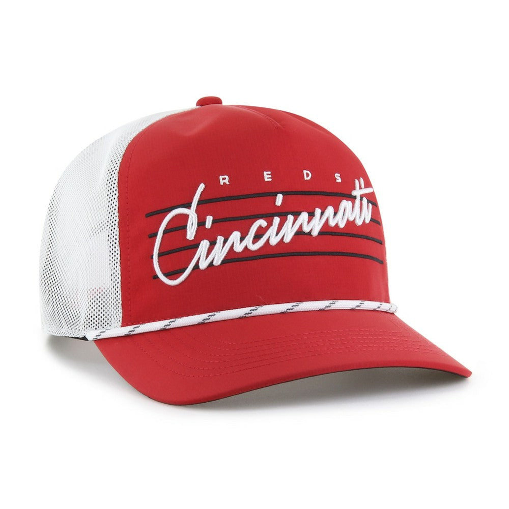 Cincinnati Reds '47 Brrr Downburst Mesh Hitch Adjustable Hat - MLB Hats