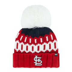 St. Louis Cardinals '47 Women's Felicity Cuffed Knit Hat with Pom - MLB Hats