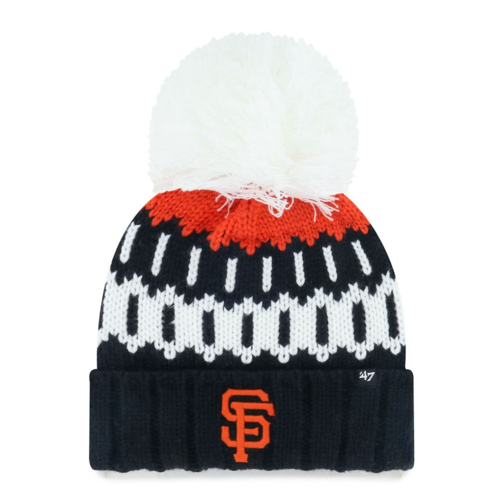 San Francisco Giants '47 Women's Felicity Cuffed Knit Hat with Pom - MLB Hats