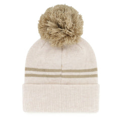 Atlanta Braves '47 Women's Latte Cuffed Knit Hat with Pom - MLB Hats