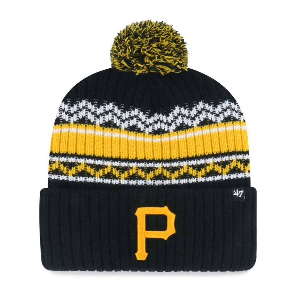Pittsburgh Pirates '47 Youth Polar Vortex Cuffed Knit Hat with Pom - MLB Hats