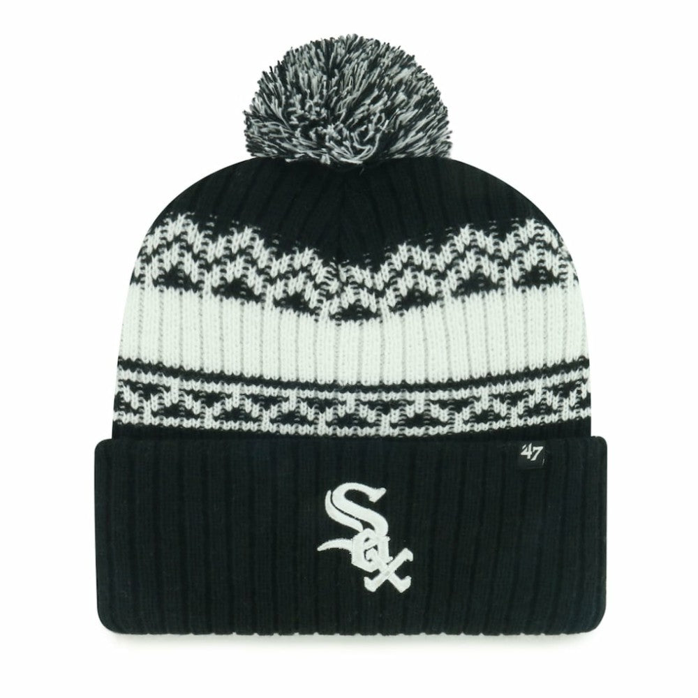 Chicago White Sox '47 Youth Polar Vortex Cuffed Knit Hat with Pom - MLB Hats