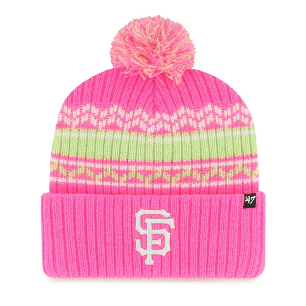 San Francisco Giants '47 Youth Polar Vortex Cuffed Knit Hat with Pom - MLB Hats