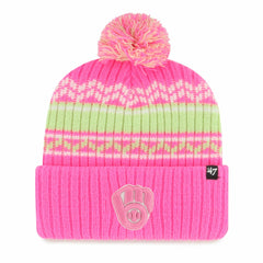 Milwaukee Brewers '47 Youth Polar Vortex Cuffed Knit Hat with Pom - MLB Hats