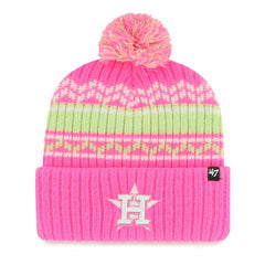 Houston Astros '47 Youth Polar Vortex Cuffed Knit Hat with Pom - MLB Hats