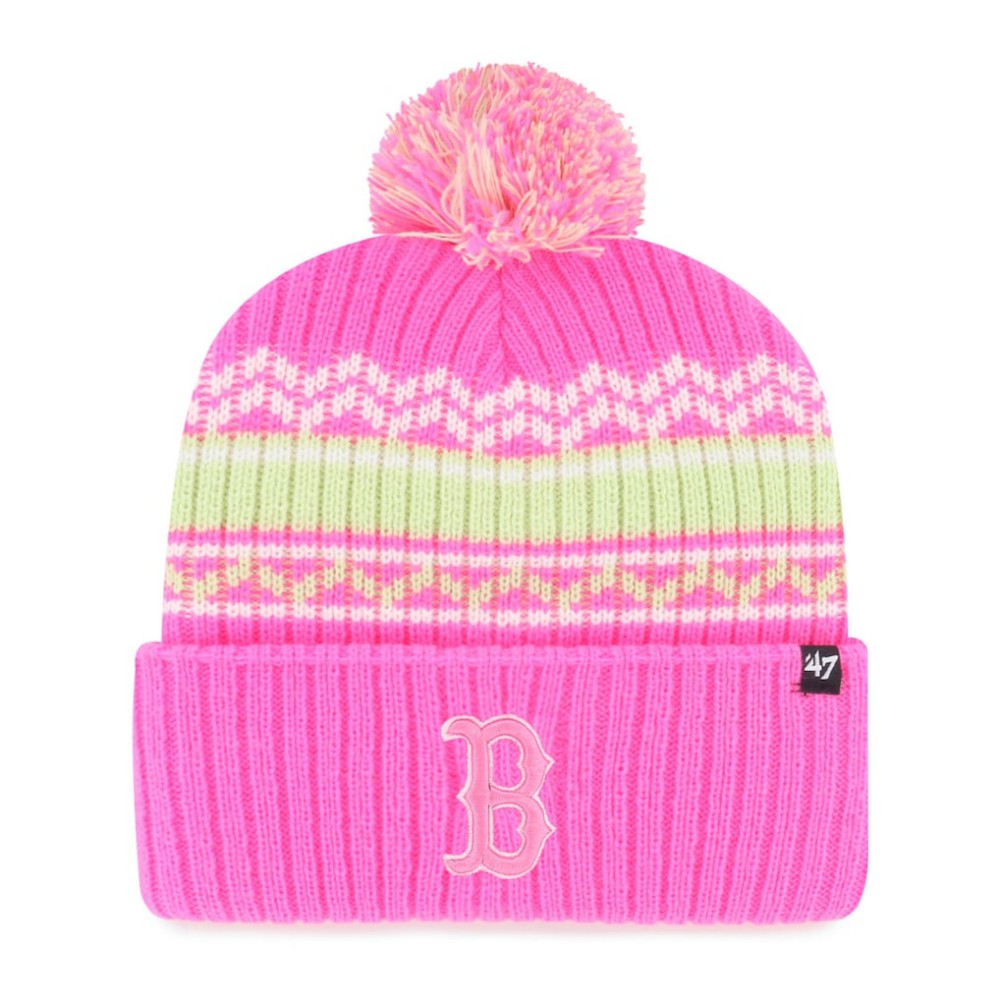 Boston Red Sox '47 Youth Polar Vortex Cuffed Knit Hat with Pom - MLB Hats