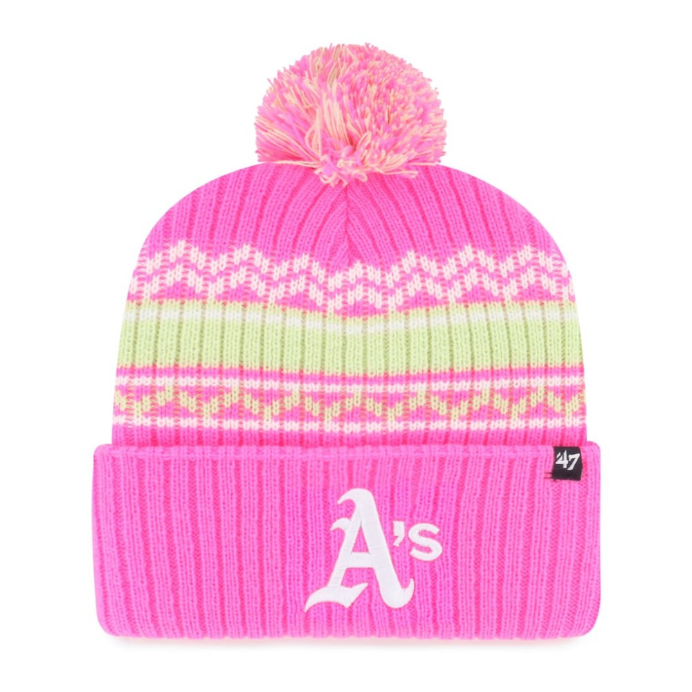 Athletics '47 Youth Polar Vortex Cuffed Knit Hat with Pom - MLB Hats