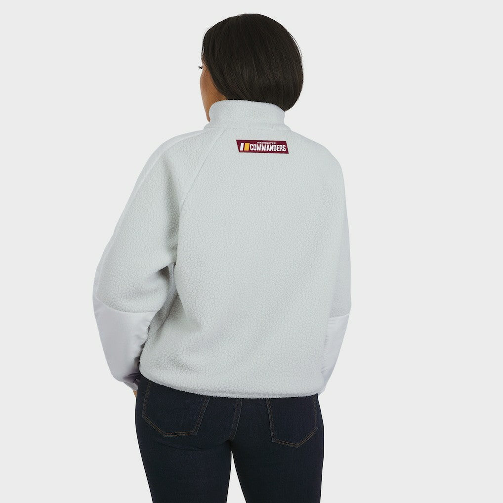 Washington Commanders WEAR by Erin Andrews Women's Polar Fleece Half-Zip Jacket | NFL Near me