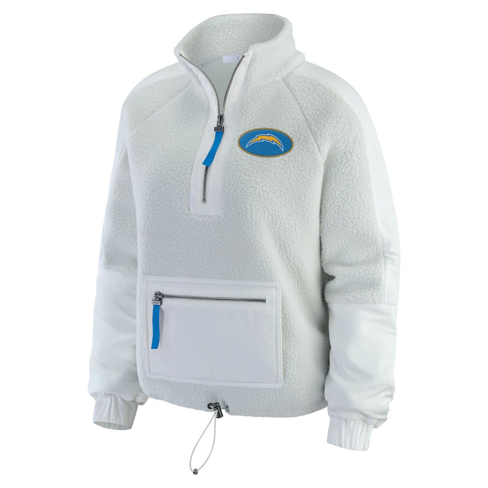 Los Angeles Chargers WEAR by Erin Andrews Women's Polar Fleece Half-Zip Jacket | NFL US