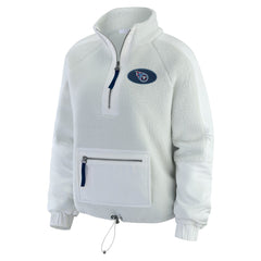 Tennessee Titans WEAR by Erin Andrews Women's Polar Fleece Half-Zip Jacket | NFL On sale