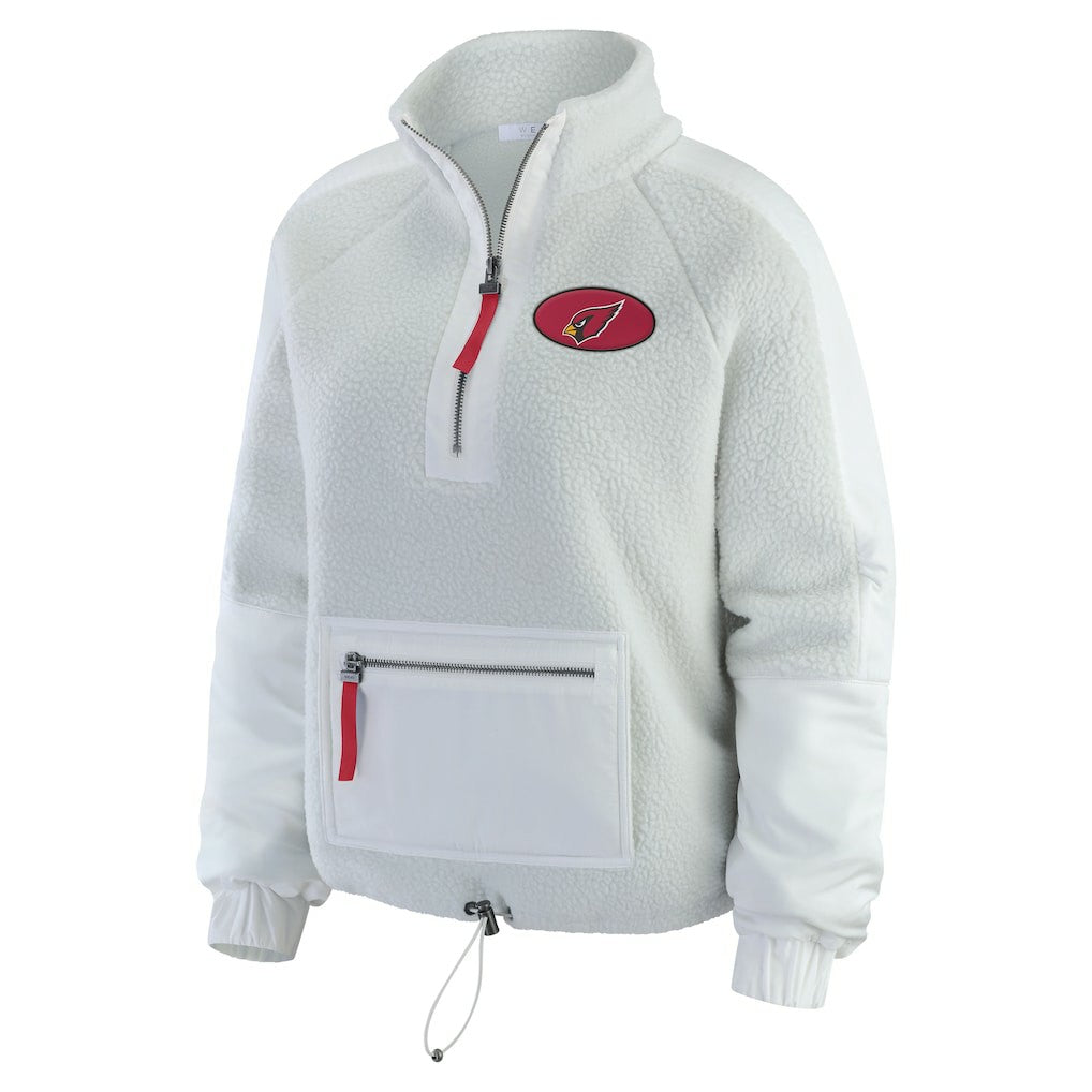 Arizona Cardinals WEAR by Erin Andrews Women's Polar Fleece Half-Zip Jacket | NFL On sale
