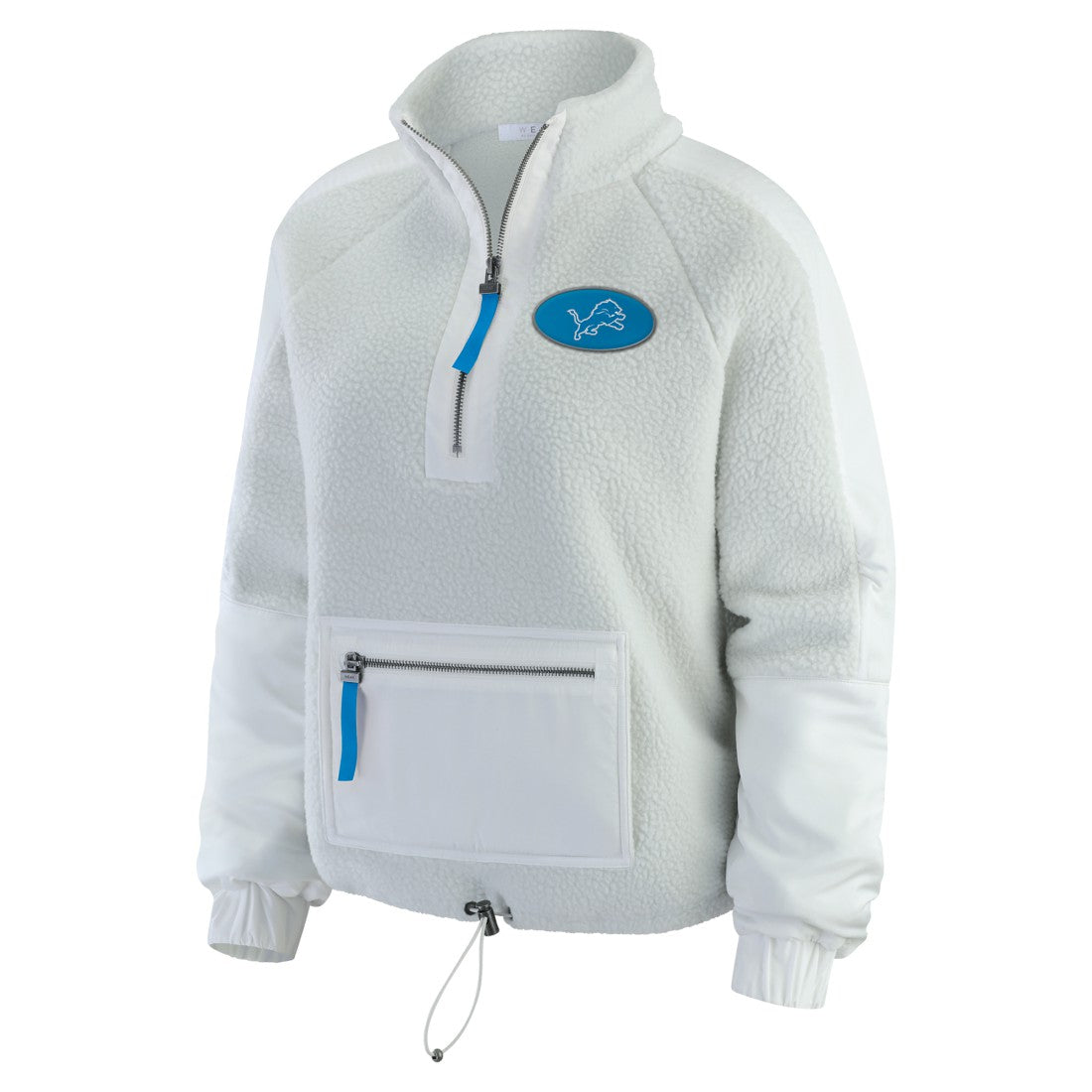 Detroit Lions WEAR by Erin Andrews Women's Polar Fleece Half-Zip Jacket | NFL Sale