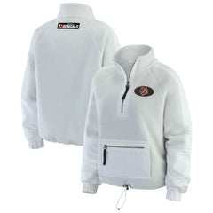 Cincinnati Bengals WEAR by Erin Andrews Women's Polar Fleece Half-Zip Jacket | NFL Online