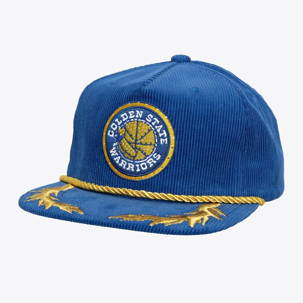 Royal Golden State Warriors x DANNIJO Women's Deadstock Cord Snapback Hat sale | NBA