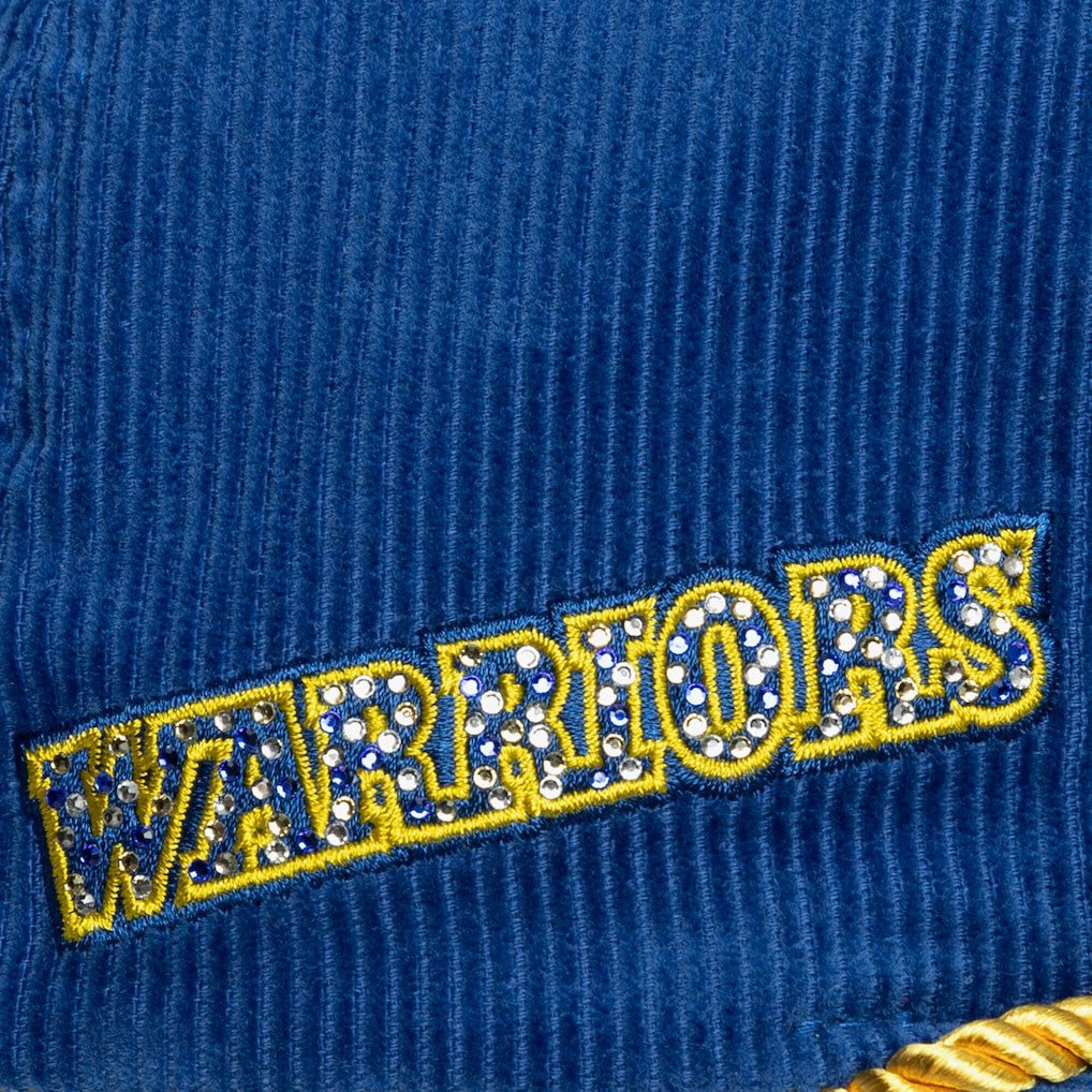 Royal Golden State Warriors x DANNIJO Women's Deadstock Cord Snapback Hat sale | NBA