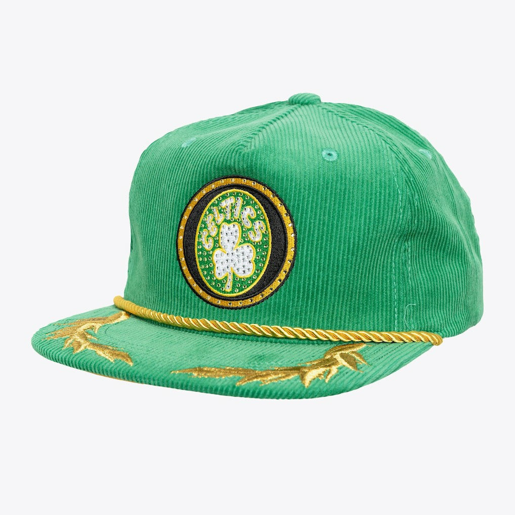 Kelly Green Boston Celtics x DANNIJO Women's Deadstock Cord Snapback Hat | NBA