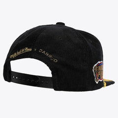 Black Chicago Bulls x DANNIJO Women's Deadstock Cord Snapback Hat | NBA
