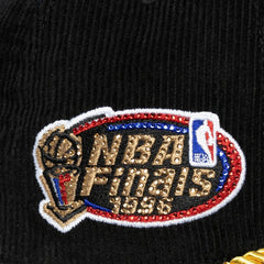 Black Chicago Bulls x DANNIJO Women's Deadstock Cord Snapback Hat | NBA