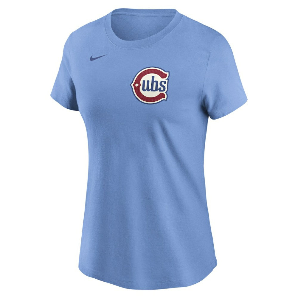 Dansby Swanson Chicago Cubs Nike Women's Cooperstown Collection Fuse Name & Number T-Shirt - MLB T-shirts