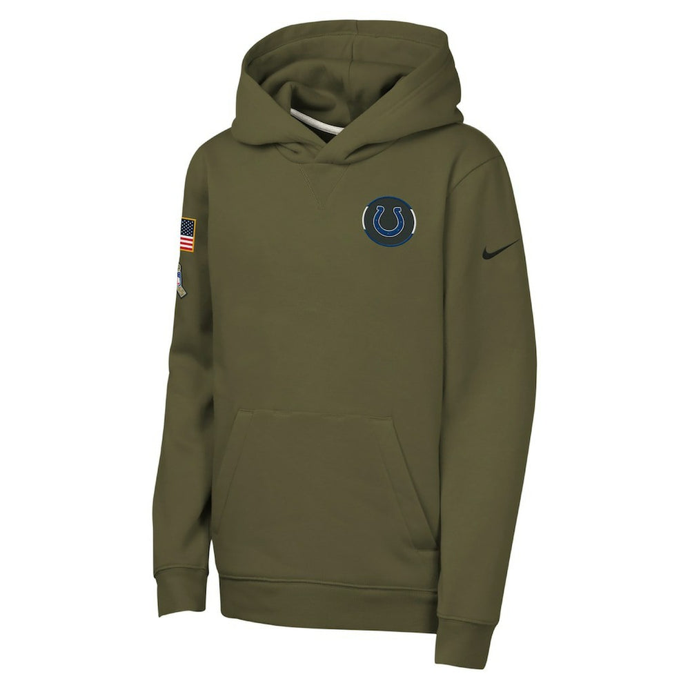 Indianapolis Colts Youth 2025 Salute to Service Club Fleece Hoodie | NFL Online
