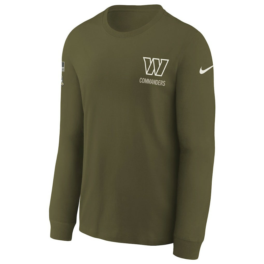 Washington Commanders Youth 2025 Salute to Service Sideline Long Sleeve T-Shirt | NFL Near me