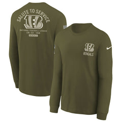 Cincinnati Bengals Youth 2025 Salute to Service Sideline Long Sleeve T-Shirt | NFL US