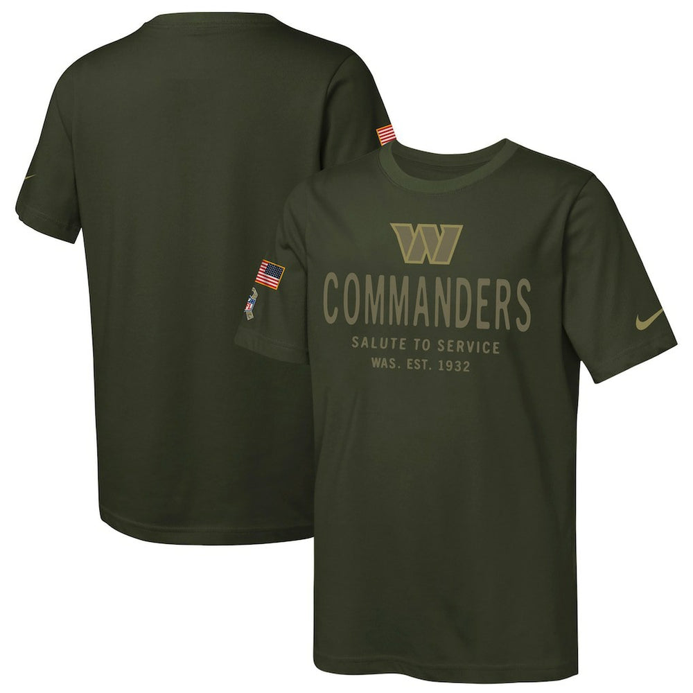 Washington Commanders Youth 2025 Salute to Service Sideline Dri-FIT T-Shirt | NFL US