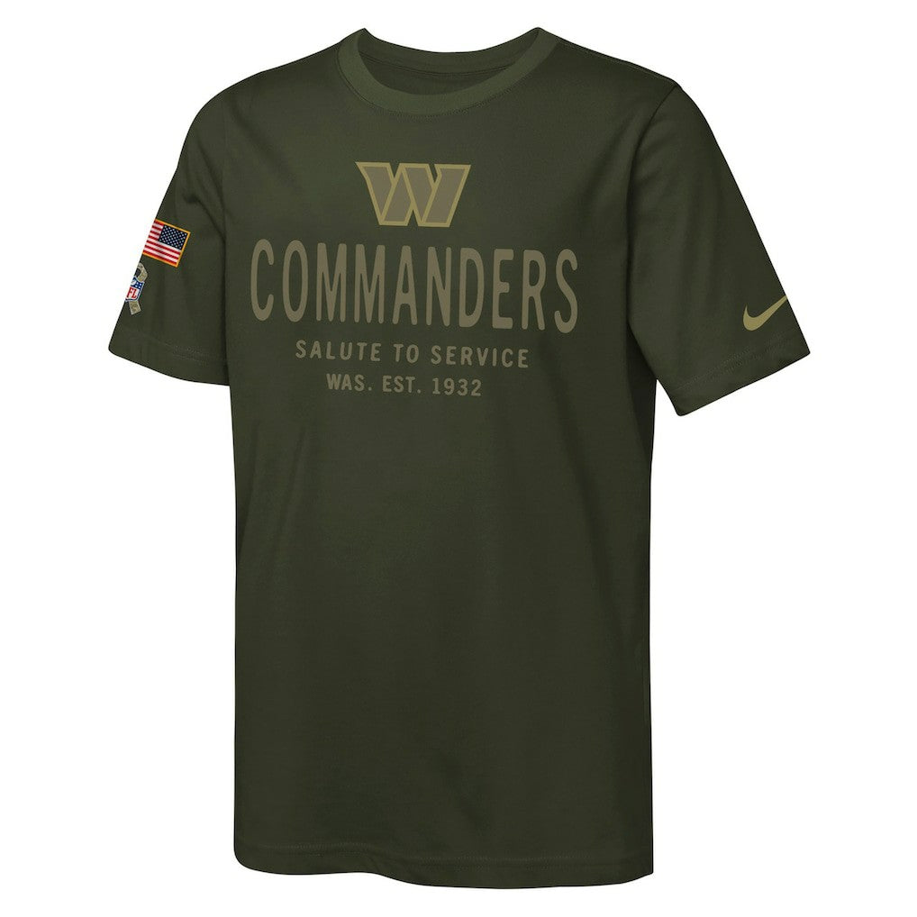 Washington Commanders Youth 2025 Salute to Service Sideline Dri-FIT T-Shirt | NFL US