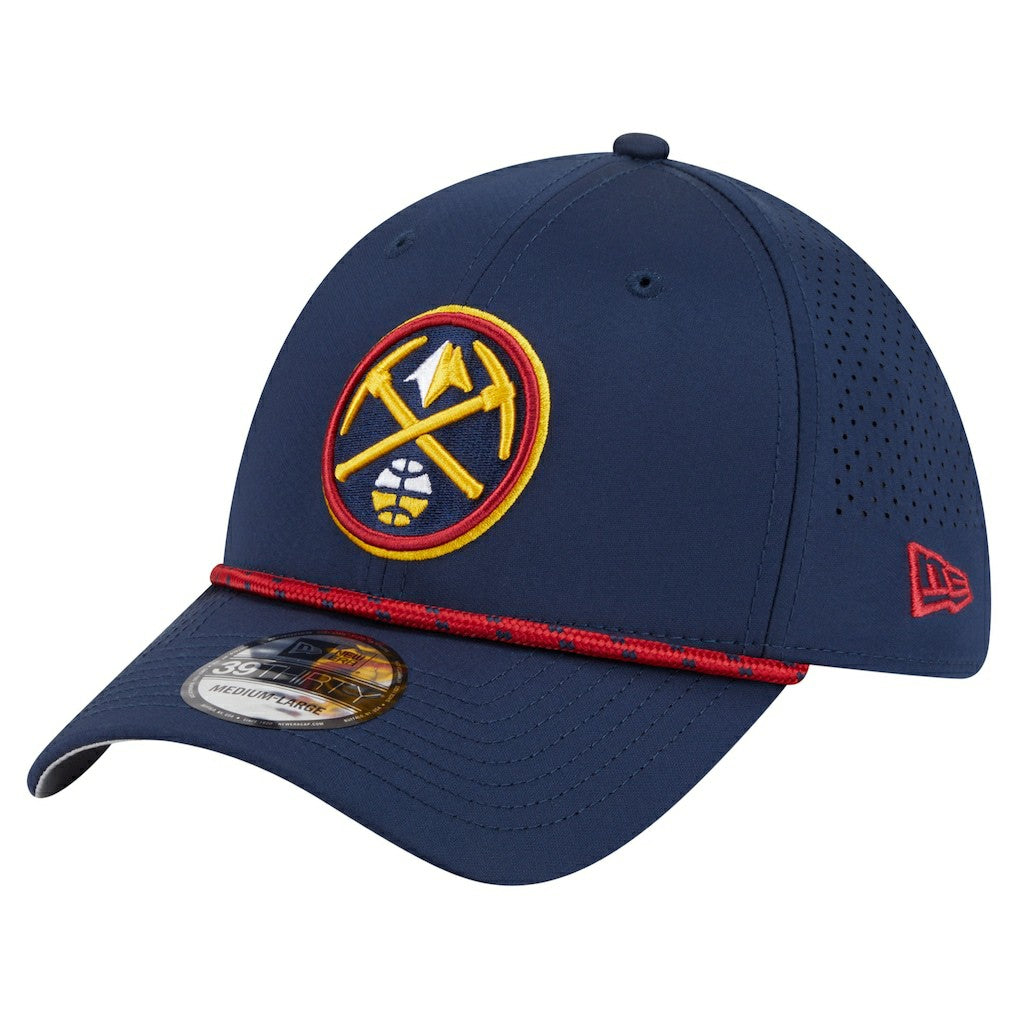 Navy Denver Nuggets Featherweight Poly Rope Flex 39Thirty Hat sale | NBA