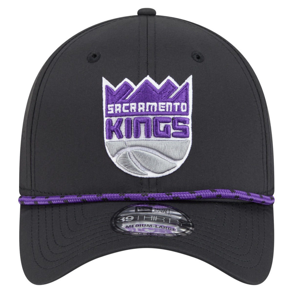 Black Sacramento Kings Featherweight Poly Rope Flex 39Thirty Hat | NBA