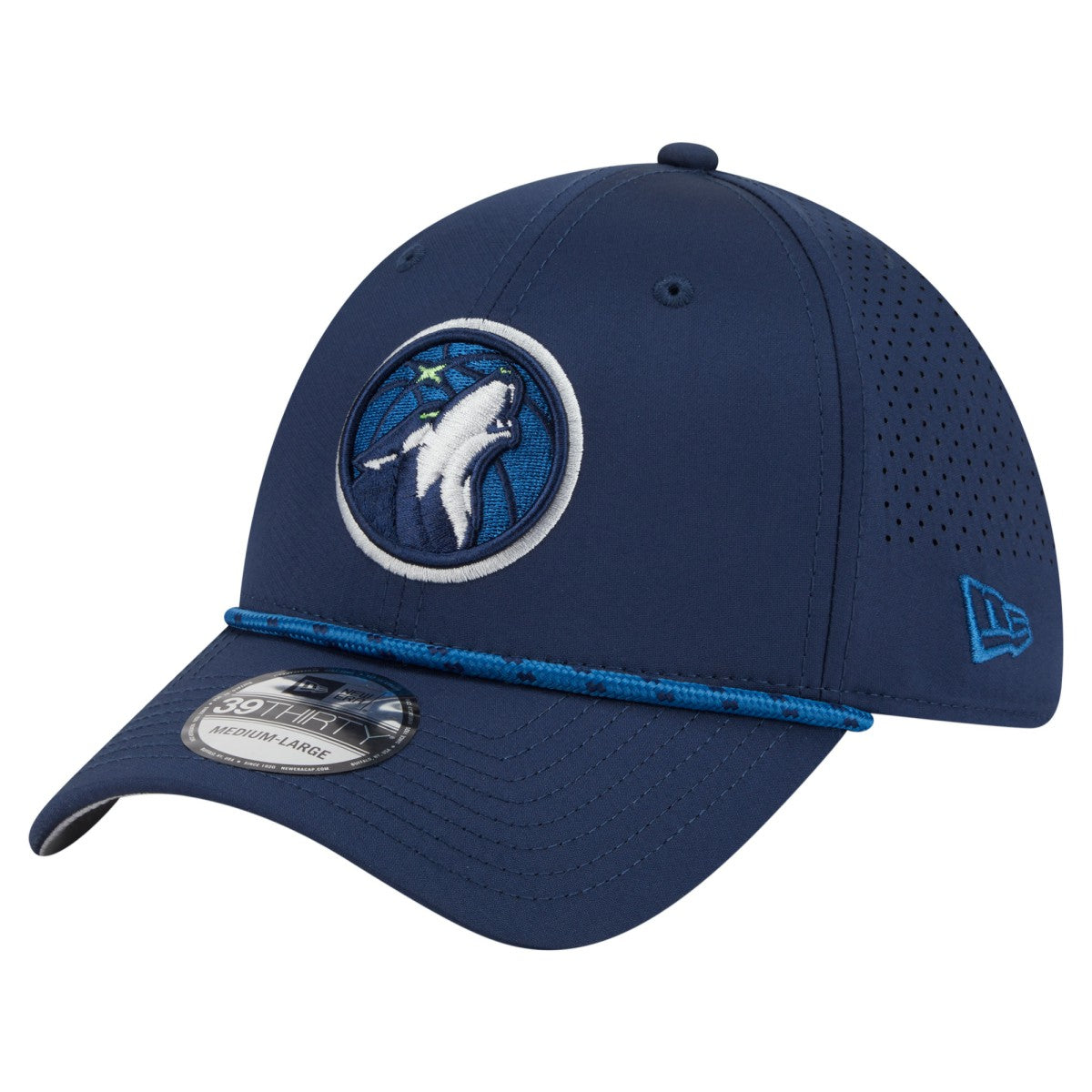 Navy Minnesota Timberwolves Featherweight Poly Rope Flex 39Thirty Hat | NBA