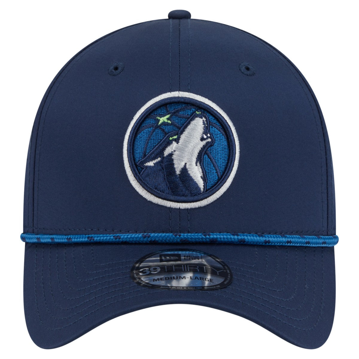 Navy Minnesota Timberwolves Featherweight Poly Rope Flex 39Thirty Hat | NBA