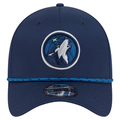 Navy Minnesota Timberwolves Featherweight Poly Rope Flex 39Thirty Hat | NBA