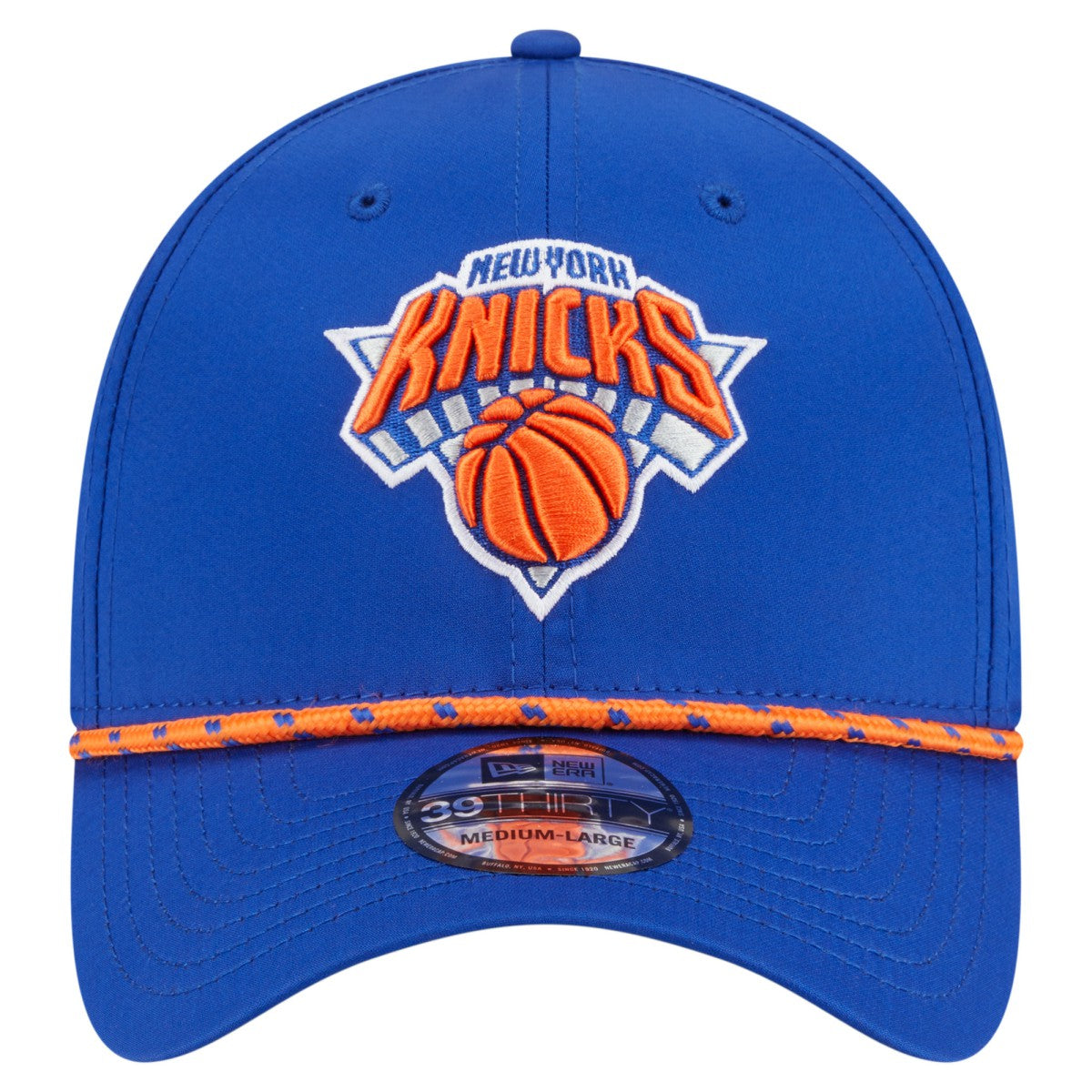 Blue New York Knicks Featherweight Poly Rope Flex 39Thirty Hat | NBA