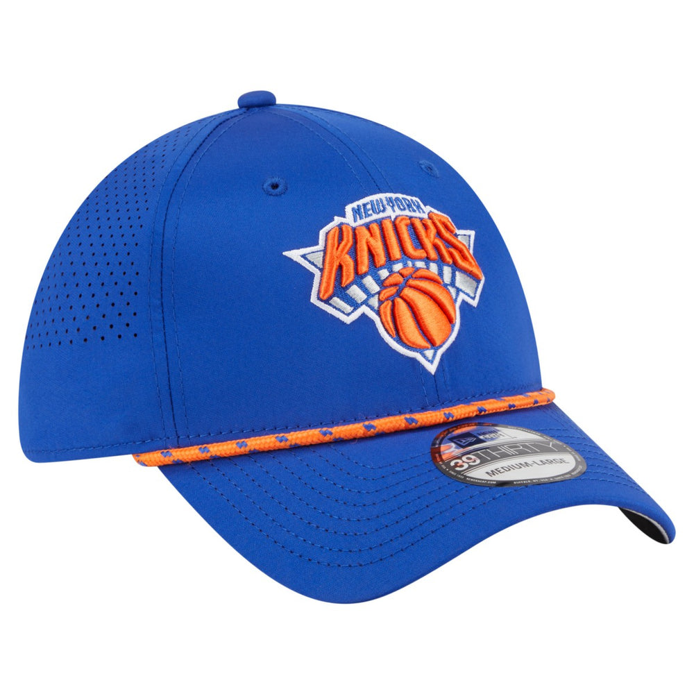 Blue New York Knicks Featherweight Poly Rope Flex 39Thirty Hat | NBA