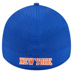 Blue New York Knicks Featherweight Poly Rope Flex 39Thirty Hat | NBA