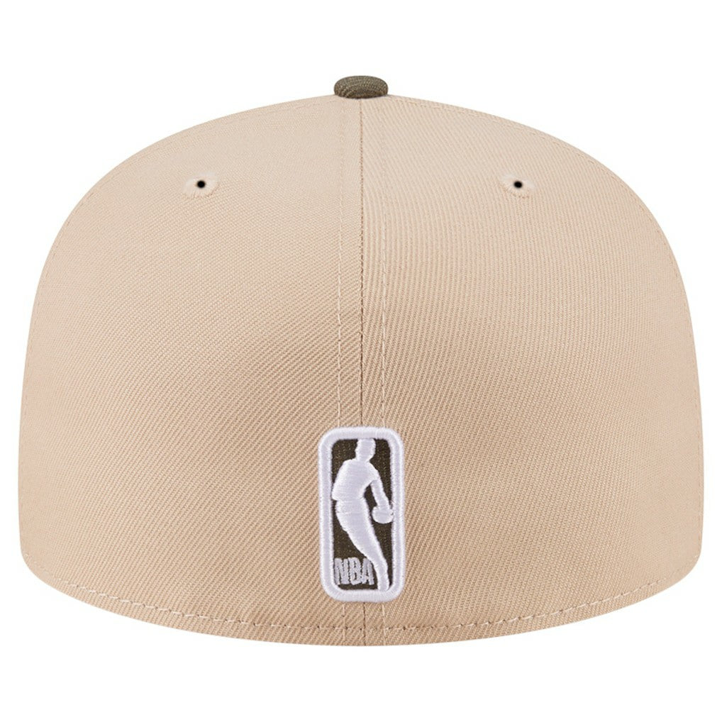 Tan Boston Celtics Color Pack Two-Tone 59FIFTY A-Frame Fitted Hat | NBA