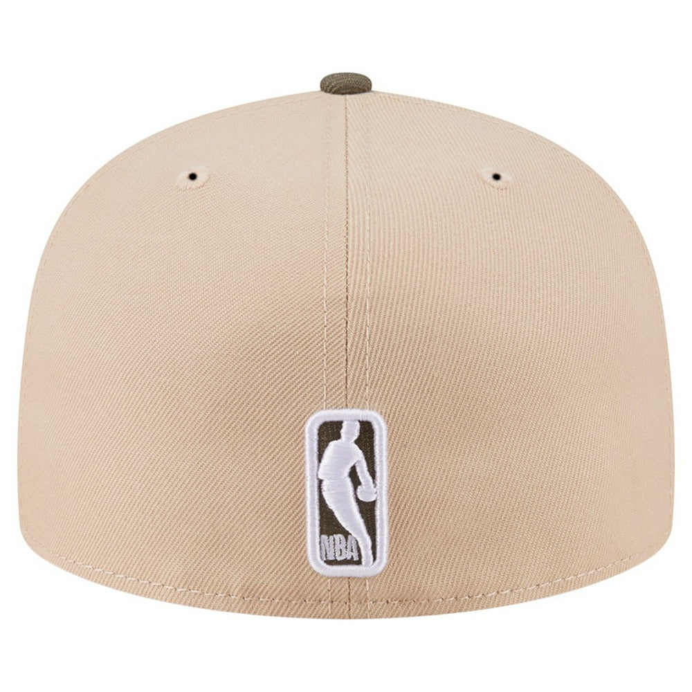 Tan Boston Celtics Color Pack Two-Tone 59FIFTY A-Frame Fitted Hat | NBA