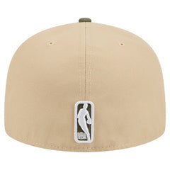 Tan Brooklyn Nets Color Pack Two-Tone 59FIFTY A-Frame Fitted Hat | NBA