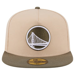 Tan Golden State Warriors Color Pack Two-Tone 59FIFTY A-Frame Fitted Hat | NBA