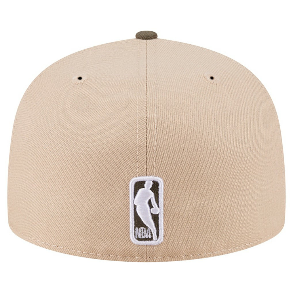 Tan Golden State Warriors Color Pack Two-Tone 59FIFTY A-Frame Fitted Hat | NBA