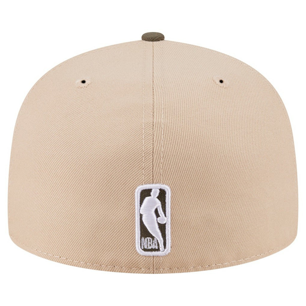 Tan Golden State Warriors Color Pack Two-Tone 59FIFTY A-Frame Fitted Hat | NBA