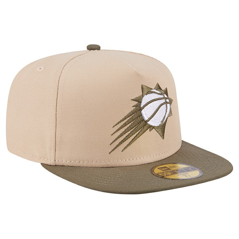 Tan Phoenix Suns Color Pack Two-Tone 59FIFTY A-Frame Fitted Hat | NBA