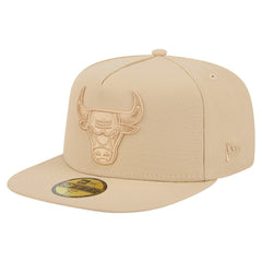 Khaki Chicago Bulls Color Pack A-Frame 59FIFTY Fitted Hat | NBA