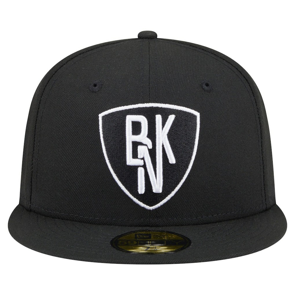 Black Brooklyn Nets Deceptor 59FIFTY Fitted Hat | NBA